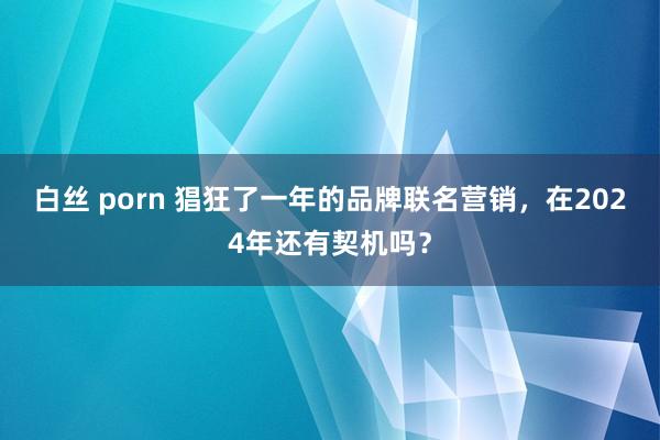 白丝 porn 猖狂了一年的品牌联名营销，在2024年还有契机吗？