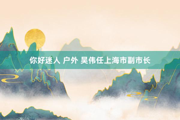 你好迷人 户外 吴伟任上海市副市长
