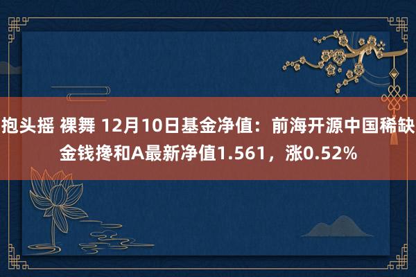 抱头摇 裸舞 12月10日基金净值：前海开源中国稀缺金钱搀和A最新净值1.561，涨0.52%