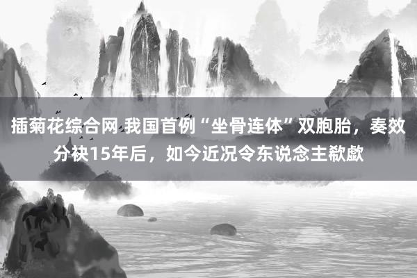 插菊花综合网 我国首例“坐骨连体”双胞胎，奏效分袂15年后，如今近况令东说念主欷歔