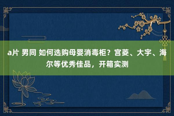 a片 男同 如何选购母婴消毒柜？宫菱、大宇、海尔等优秀佳品，开箱实测