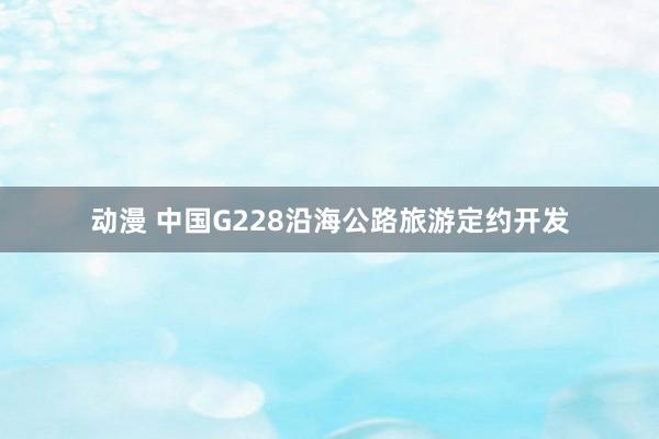 动漫 中国G228沿海公路旅游定约开发