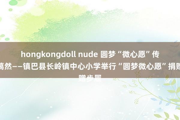 hongkongdoll nude 圆梦“微心愿”传递大蔼然——镇巴县长岭镇中心小学举行“圆梦微心愿”捐赠步履