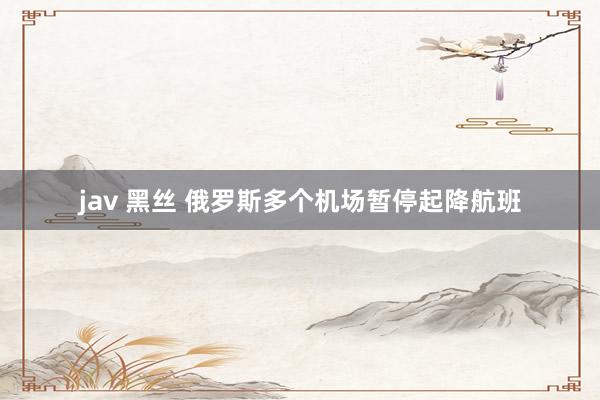 jav 黑丝 俄罗斯多个机场暂停起降航班