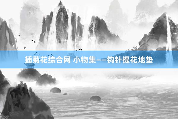 插菊花综合网 小物集——钩针提花地垫