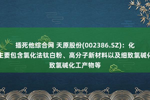 插死他综合网 天原股份(002386.SZ)：化工新材料主要包含氯化法钛白粉、高分子新材料以及细致氯碱化工产物等
