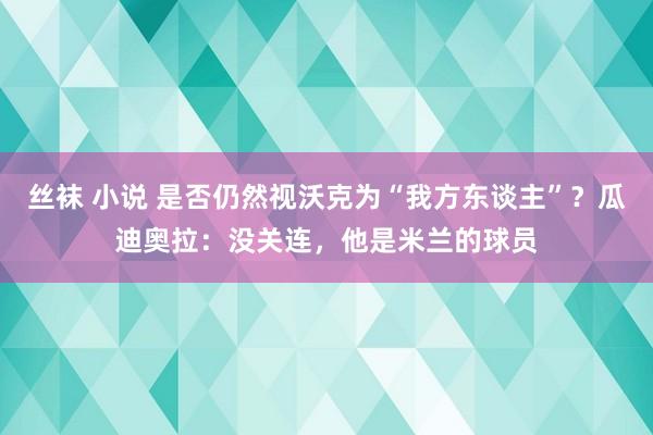 丝袜 小说 是否仍然视沃克为“我方东谈主”？瓜迪奥拉：没关连，他是米兰的球员