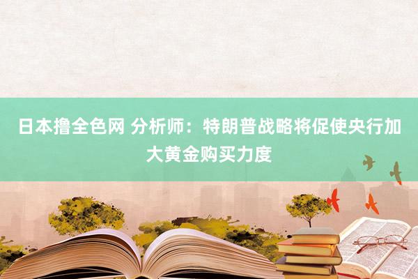 日本撸全色网 分析师：特朗普战略将促使央行加大黄金购买力度